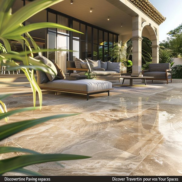 Découvrez le pavé travertin pour vos espaces