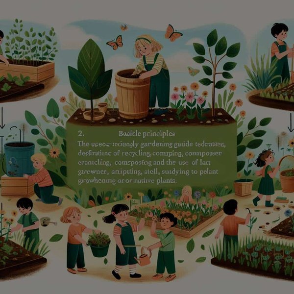 Quels sont les principes de base pour élaborer un guide de jardinage écologique destiné aux écoles élémentaires ?